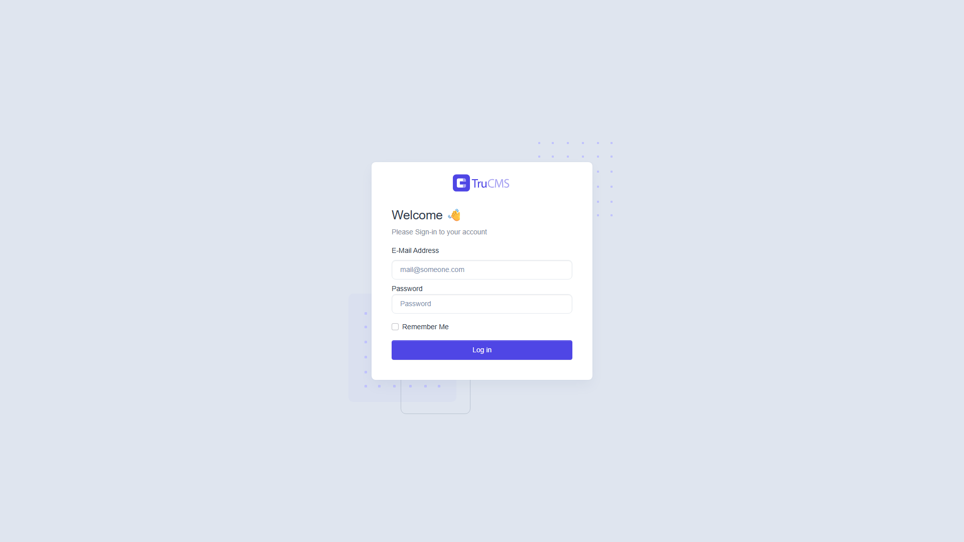 The administrator sign-in page