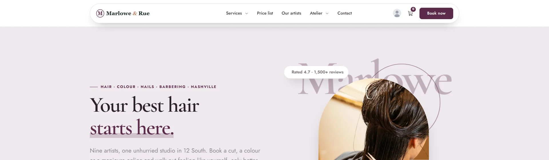 Floating capsule: rounded detached bar header preset