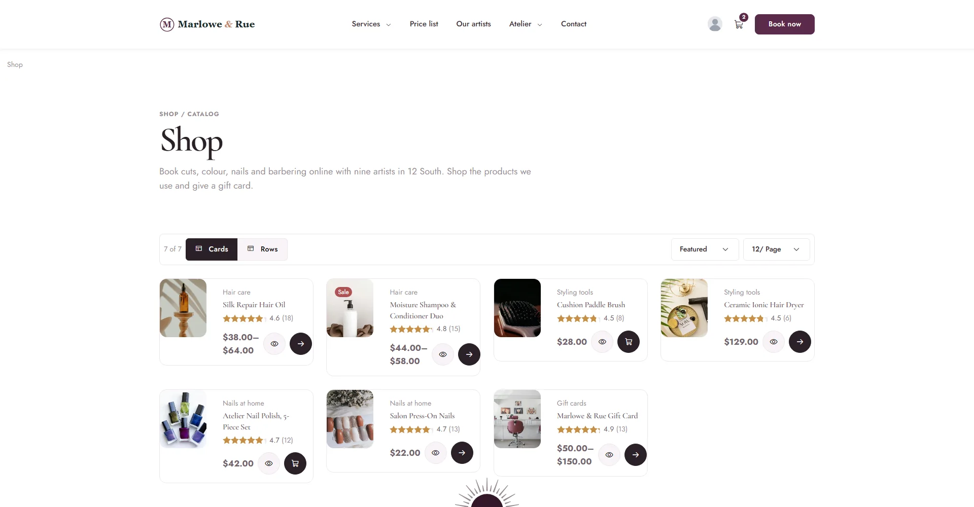 A product in a grid design: Compact Buyline