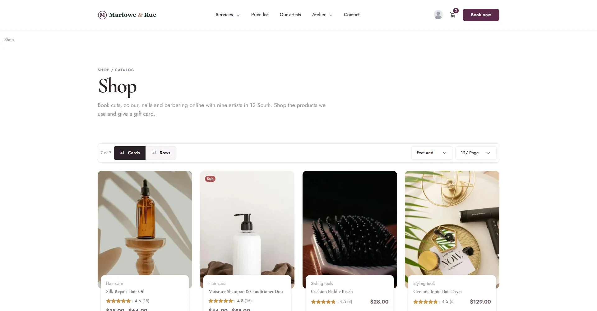 A product in a grid design: Editorial Float
