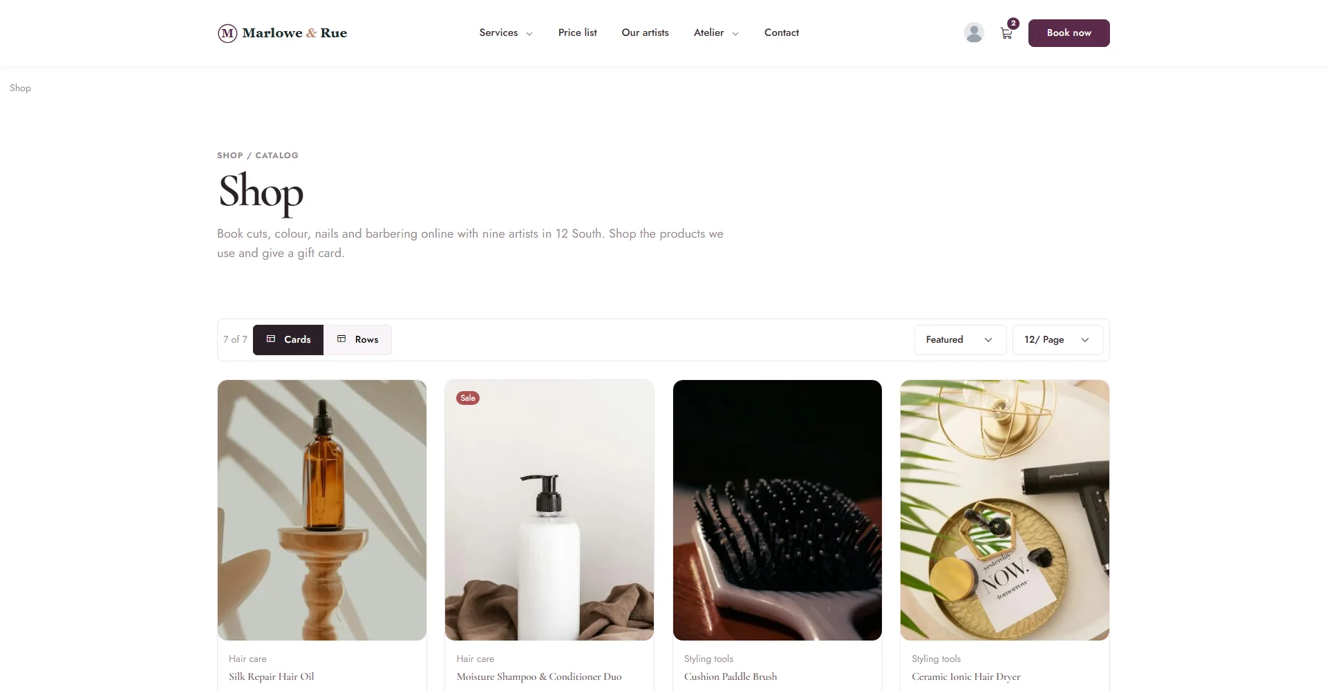 A product in a grid design: Precision Catalog