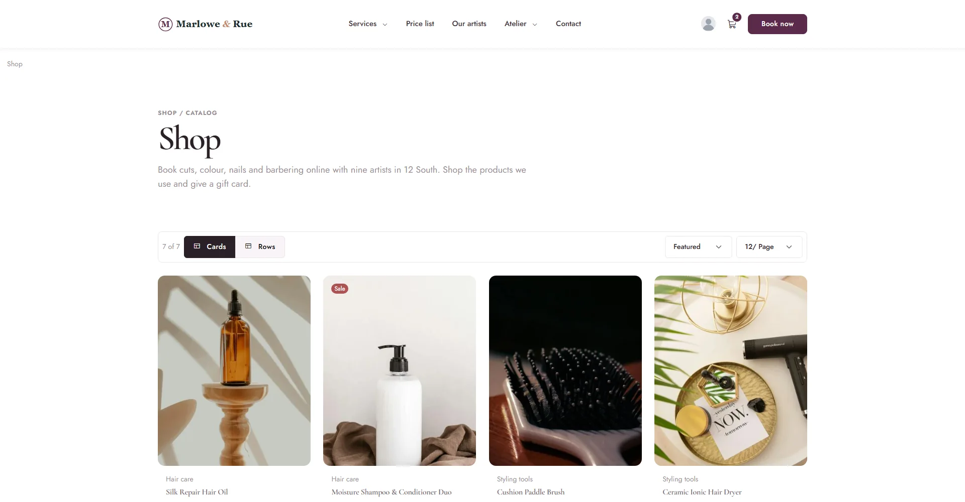 A product in a grid design: Soft Gallery